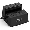 ORICO ORICO ODC-2A5U-US-BK Surge Protector Strip 5 USB Super Charging Ports w/ 2 Surge Outlets Stand For Tablet / Smart Phones US Plug - Black