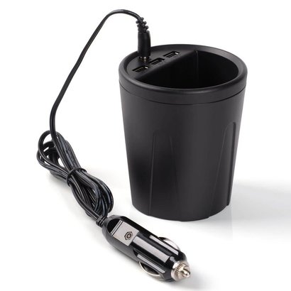 ORICO ORICO 36W 3-Port USB Car Charger with Cup Holder Function for iPhone, iPad Air 2, Samsung S6 / S6 Edge, Nexus, HTC M9, Motorola, Nokia and More - Black