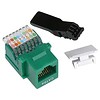 Cat5E RJ45 Tool-less Keystone Jack (Choose color)