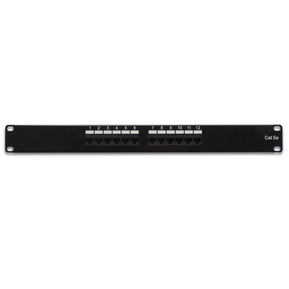 Cat5E 110 Type Patch Panel 12Port Rackmount