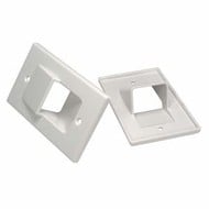 1-Gang Recessed Wall Plate, White