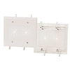 Cable Plate with Flexible Opening 2-Gang White