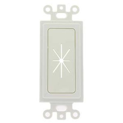 Decor Insert with Flexible Opening White