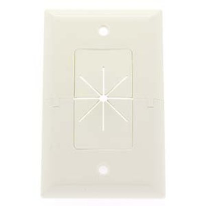 Split Plate w/Flexible Opening White