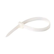 Cable Tie 6in 18lb Nylon Self-Locking Clear 100 Pack