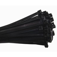 Cable Tie 8in 18lb Nylon Self-Locking Black 100 Pack