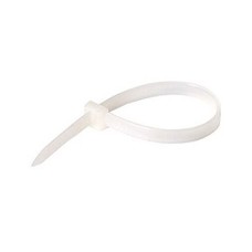 Cable Tie 12in 50lb Nylon Self-Locking Clear 100 Pack