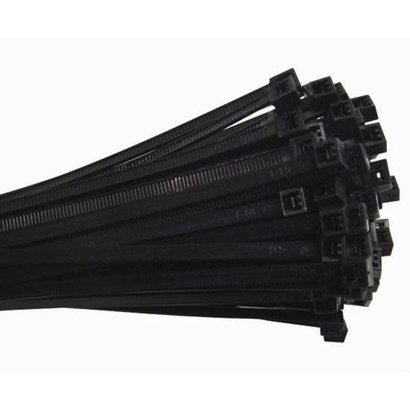 4" Nylon Cable ties, 100pk. Black