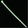 4" Nylon Cable ties, 100pk. UV Green