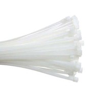 8" Nylon Cable ties 50lbs 100pk Clear / Natural