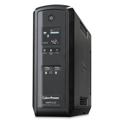 CyberPower CP1500PFCLCD PFC Sinewave UPS 1500VA 900W PFC Compatible Mini-Tower