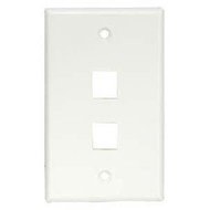 2Port Keystone Wallplate White