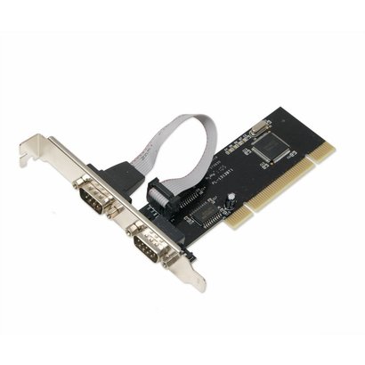 SYBA Controller Card SD-PCI15025 PCI Serial 2xDB-9 with Low Profile Brackets Retail