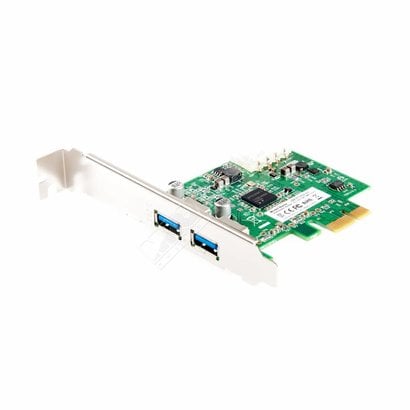 Zalman Zalman ZM-PC302 U3 USB3.0 PCI-Express Card, 2x USB3.0 Ports Controller IO Card, 4-Pin Molex Auxiliary Power