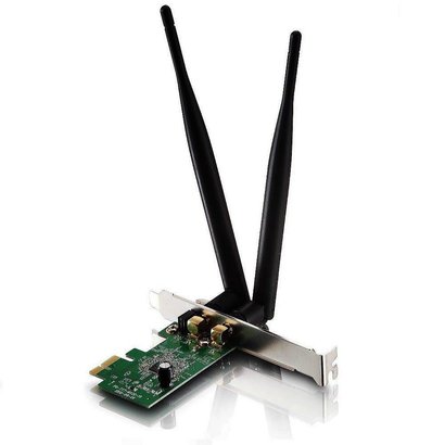NETIS WF2113 300Mbps Wireless N PCI-E Adapter with 5 dBi High Gain Antennas and Low Profile Bracket Compatible with Windows Linux OS