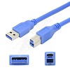 USB 3.0 A Male to B Male Cable, Blue (Choose Length)