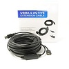 25 Meter (80 Feet) USB 2.0 Type A Male to A Female Active Extension Repeater Cable - 25M 80 Foot) Black