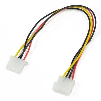 2Ft (24 inch) 4Pin Molex Male Female Power Supply Extension