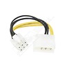 4" 4 Pin Molex to 6 Pin PCI-Express PCIE Video Card Power Adapter Converter Cable