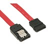 SATA 6Gbs Cable w/Locking Latch, Straight to Straight, Red (Choose Length)