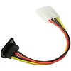 Cables Unlimited FLT-3700-RA 4 Pin Molex to Right Angle SATA Power Cable Adapter