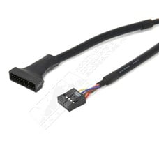 Gigacord 6 inch Gigacord USB 3.0 Male to USB 2.0 Female Adapter, Black