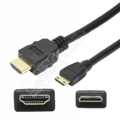 4Ft HDMI to Mini HDMI Cable, Black