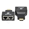 Gigacord HDMI Over RJ45 CAT6 UTP LAN Ethernet Balun Extender Repeater Adapter, Up to 15 Meters (50 Feet) 1080p (1 Transmitter, 1 Receiver Included) **Note: Cat6 wire only**