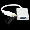 Gigacord Gigacord 8" DisplayPort Male to VGA Female Converter Adapter, Aluminum White