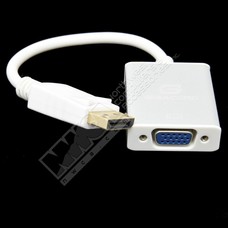 Gigacord Gigacord 8" DisplayPort Male to VGA Female Converter Adapter, Aluminum White