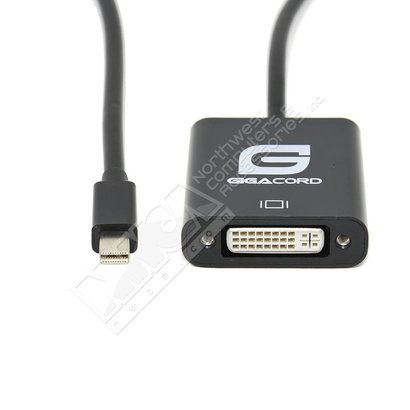 Gigacord Gigacord 8" Mini DisplayPort Male to DVI Female Converter Adapter, Black