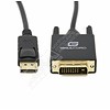 Gigacord Gigacord DisplayPort to DVI Male/Male Cable, Black (Choose Length)