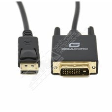 Gigacord Gigacord DisplayPort to DVI Male/Male Cable, Black (Choose Length)