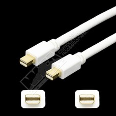 DisplayPort Male to Mini DisplayPort Male Cable, White (Choose Length)