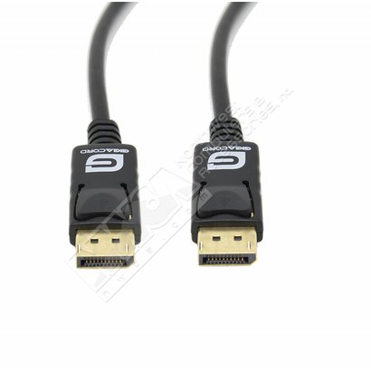 Gigacord Gigacord DisplayPort to Displayport Male/Male Cable, Black (Choose Length)