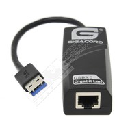 Gigacord Gigacord USB 3.0 to 10/100/1000 Gigabit Ethernet Adapter, Black