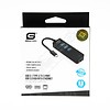 Gigacord Gigacord USB 3.1c to 3-port USB 3.0 Non Powered Hub with Gigabit Ethernet LAN, Black