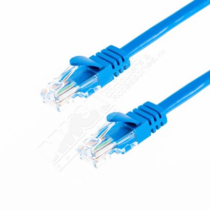 Cat5e UTP Ethernet Network LAN EZ Boot Cable 24AWG, Blue Cat-5e (15 - 50ft.)
