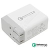 Gigacord Gigacord 3-Port QC 3.0 USB Travel Wall Charger, Foldable Plug, White (Qualcom Quick Rapid Charge Technology)