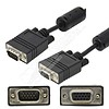 Standard VGA Male/Female Cable, Black, with Ferrites (Choose Length)