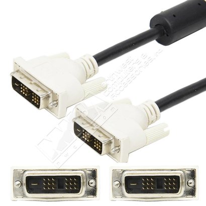 6" DVI-D Single Link M/M Cable, Black