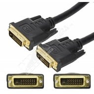 DVI to DVI Dual Link (24+1 Pin) Digital Video Monitor Cable, Black (Choose Length)