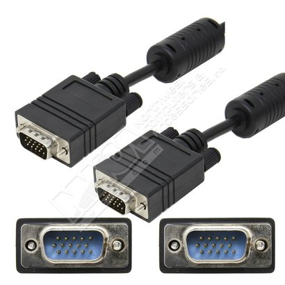 50Ft. Standard VGA Male Male Monitor Cable, Black
