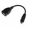 6 inch Samsung Micro USB Male to USB A Female OTG Adapter (6") fro Smart Phones Tablets (Black)