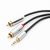 3.5mm Stereo Plug to 2xRCA Male Premium Audio Cable (Choose Length)