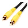 RCA (Yellow) Composite Video Cable RG59 Coaxial Cable (Choose Length)