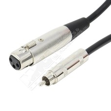 XLR 3P Female to RCA Male Cable (Choose Length)