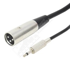 XLR Male to 3.5mm Mono Male Cable (Choose Length)