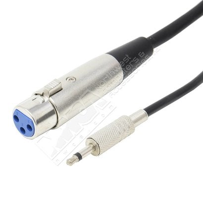 XLR Female to 3.5mm Mono Male Cable (Choose Length)