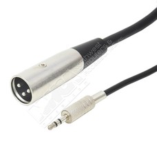 XLR Male to 3.5mm Stereo Male Cable (Choose Length)